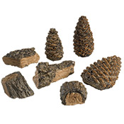 Wood Chip and Pine Cone Decor Kit - Peterson Real Fyre