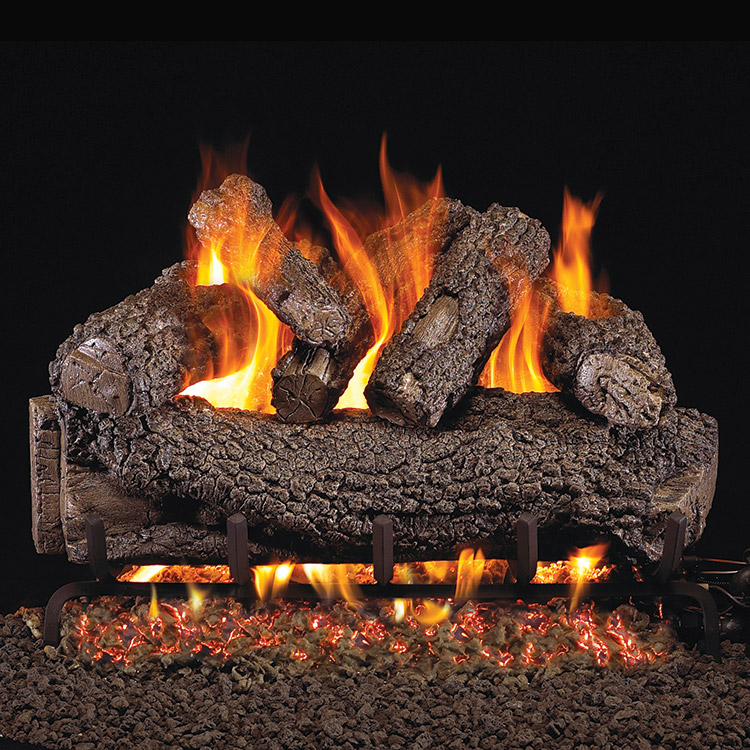 24 Forest Oak Vented Log Set G45 Triple T Burner Peterson