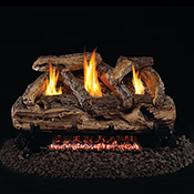 20" Split Oak Vent Free Log / G9 ANSI Certified Burner - Peterson Real Fyre