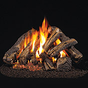 18" Western Campfyre Vented Log Set / G45 Stainless Steel Burner - Peterson