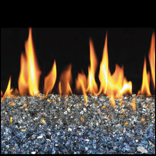 16 Caribbean Blue Reflective Vented Fyre Glass G45 Stainless