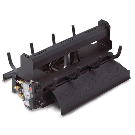 18" Evening Fyre Split Vent Free Log / G18 ANSI Approved See-Thru Burner - Peterson Real Fyre