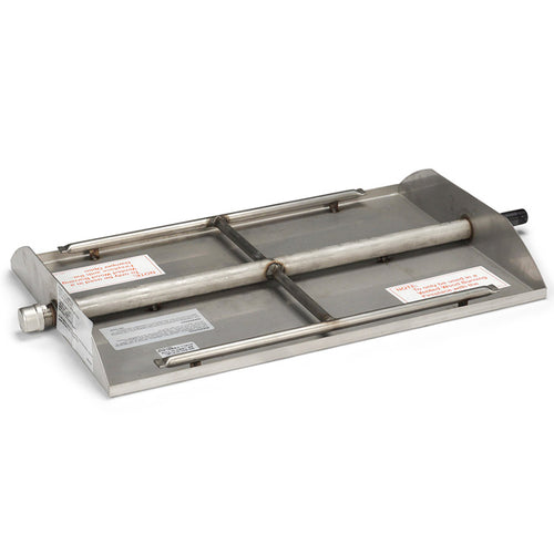 24" G45 See-Thru Stainless Steel Glass / Gem Burner - Peterson Real Fyre