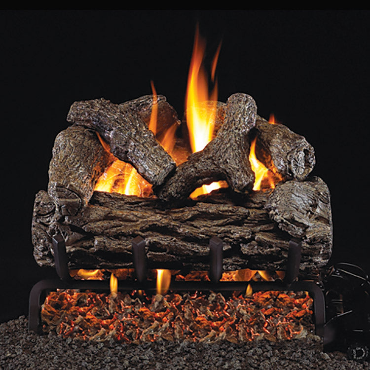 12 Golden Oak Vented Log Set / G4 Ember Burner - Peterson Real