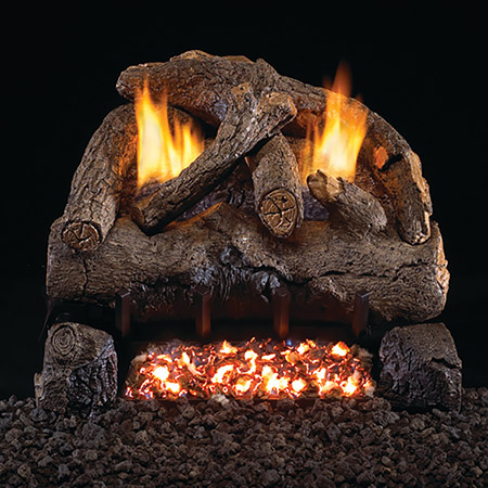 Evening Fyre Vent Free Log / G18 ANSI Certified Burner - Peterson Real Fyre