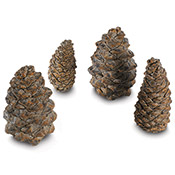 Designer Pine Cones 4 Assorted Sizes - Peterson Real Fyre