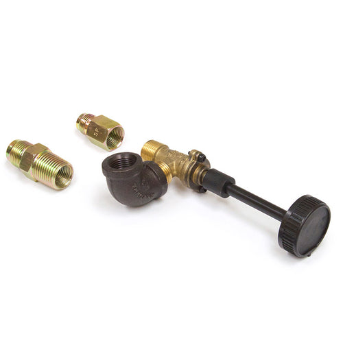 AV-17:     Peterson Gas Logs On/Off Valve With Extension & Knob Handle