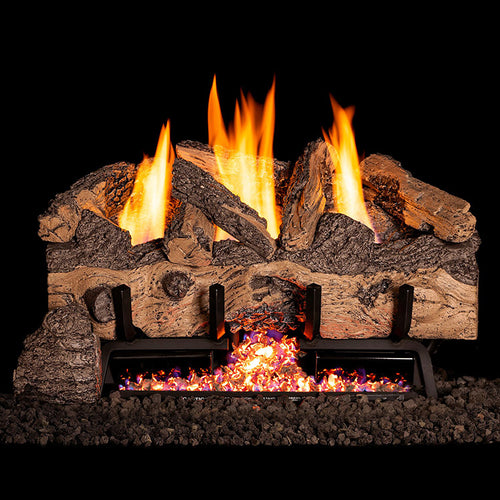 Charred Gnarled Split Vent Free Logs (logs only) - Peterson Real Fyre