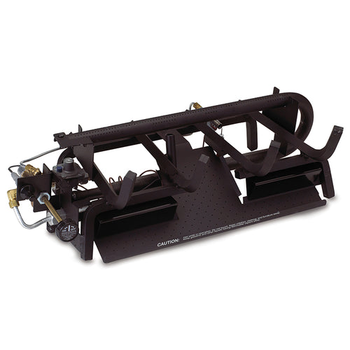 30" Charred Frontier Oak Vent Free Log / G10 ANSI Certified Burner - Peterson Real Fyre