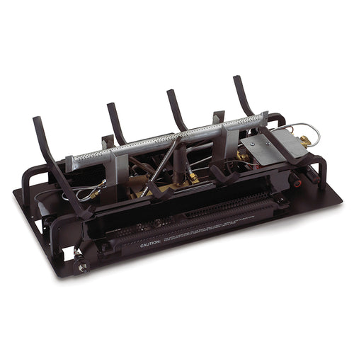 24" Golden Oak Designer Vent Free Log / G9 ANSI Certified See-Thru Burner - Peterson Real Fyre
